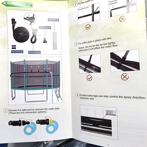 ArtBeck (Amazon) 39ft.Blue Trampoline Sprinkler - Picture 3 of 6